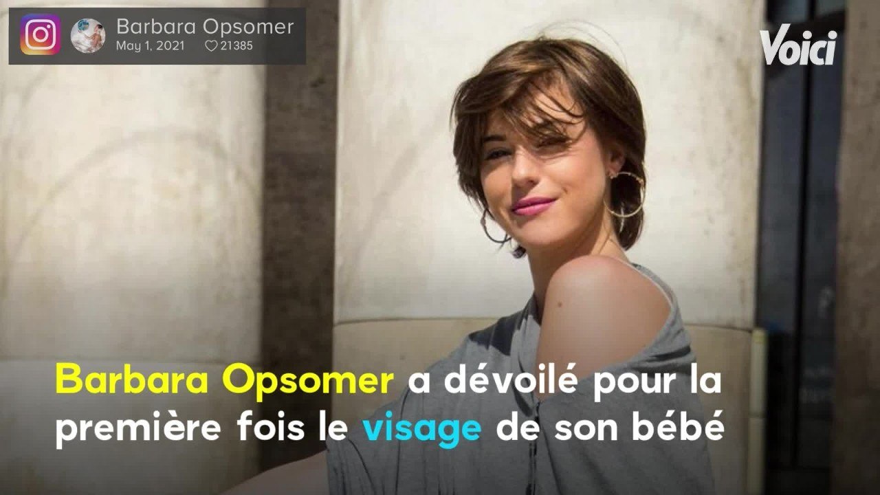 Voici - Barbara Opsomer dévoile pour la première fois le visage de son bébé, Gabriel