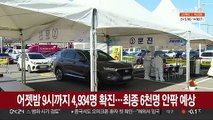 어젯밤 9시까지 4,934명 확진…최종 6천명 안팎 예상