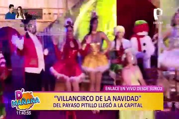 ¡El Villancirco llegó a la capital! conozca al payaso Pitillo y a su perrito matemático