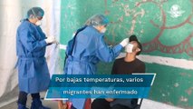 Aplican pruebas Covid y vacunas contra influenza a integrantes de caravana migrante en CDMX