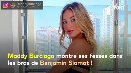 Voici - PHOTO Maddy Burciaga montre ses fesses dans les bras de Benjamin Samat : les internautes craquent