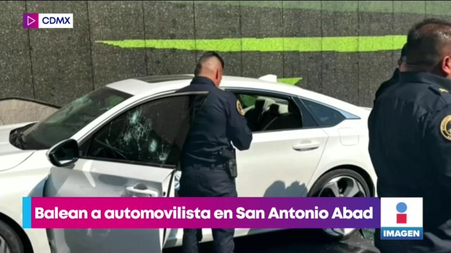 Balean a automovilista en San Antonio Abad, CDMX
