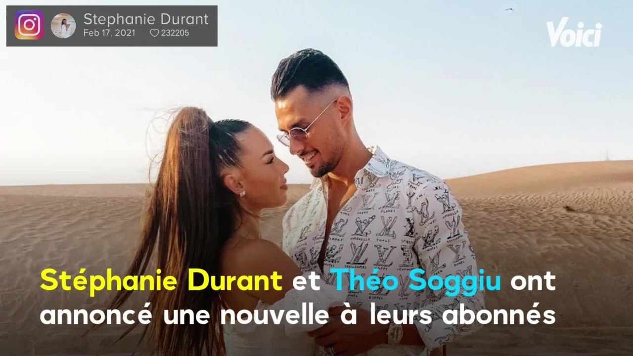 Voici - PHOTOS "Notre famille va s'agrandir" : Stéphanie Durant et Théo Soggiu annoncent attendre leur premier enfant