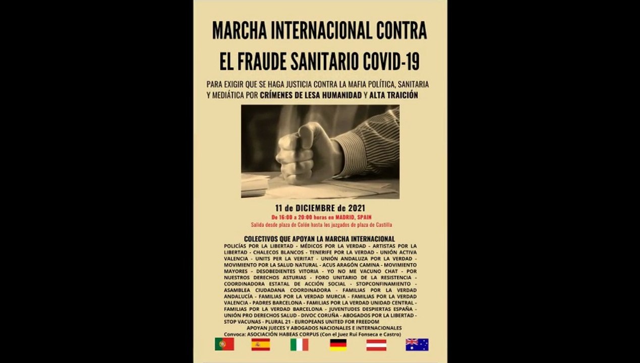 1ª Parte de Marcha Contra el Fraude Sanitario 11/12/2021 (YouTube Censurado)