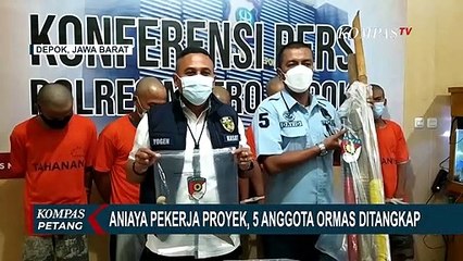 5 Anggota Ormas di Depok Ditangkap Karena Aniaya Pekerja Proyek