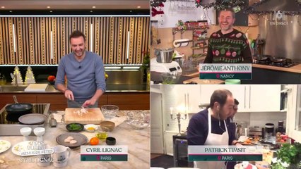 VOICI - Tous en cuisine : Cyril Lignac embarrassé par la mise en garde de Patrick Timsit