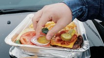 One Of The Fanciest Restaurants On Long Island Couldn't Have A Better Takeout Burger Presentation If They Tried