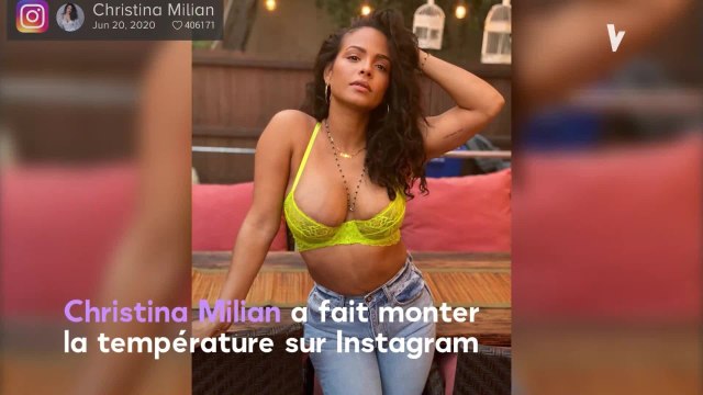 VOICI Christina Milian en lingerie sexy : elle fait monter la température d'un cran