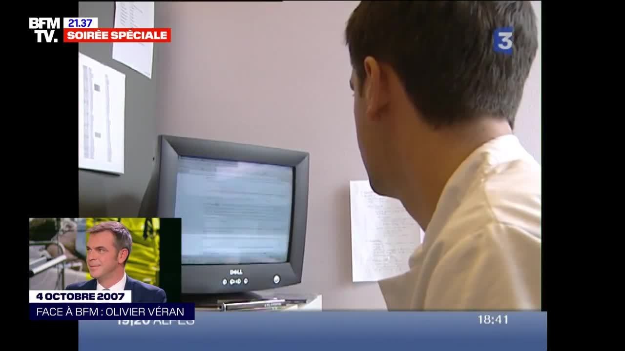 VOICI - Olivier vera gene par des images de lui jeune interne en greve