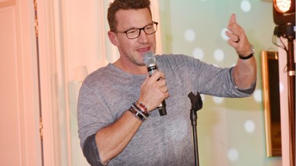 VOICI-PHOTO Benjamin Castaldi dévoile le ventre très rond de son épouse Aurore enceinte