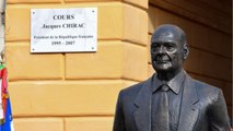 VOICI // Jacques Chirac : la vive émotion de sa fille Claude lors de l’inauguration d’une statue à son effigie (1)