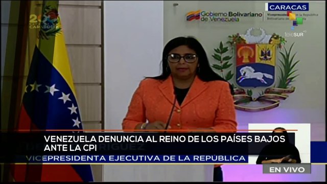 teleSUR Noticias 17:30 14-12: Delcy Rodríguez denuncia a Países Bajos por impedir reunión con CPI