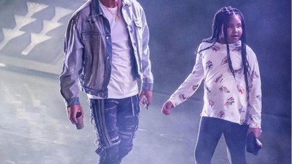 VOICI-PHOTO M Pokora : son adorable message pour Isaiah et Violet en ce jour de fête des Pères