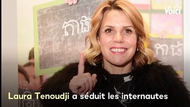 VOICI Laura Tenoudji en maillot de bain : son décolleté plongeant envoûte les internautes