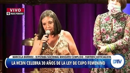 La Cámara de Diputados conmemoró los treinta años de la Ley de Cupo Femenino