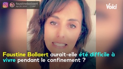 VOICI : Faustine Bollaert : son mari la charrie au sujet de leur vie pendant le confinement