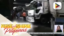 CHIKA ON THE ROAD | Tumagas na krudo sa isa sa tatlong truck na nagbanggaan, nagdulot ng mabigat na trapiko sa C5-Katipunan Ave.