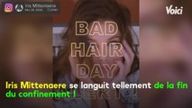 VOICI : Quand Iris Mittenaere trouve une super astuce pour appuyer sur les boutons de l'ascenseur !