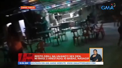 Resto grill na umano'y sex den, ni-raid; 2 arestado; 10 babae, nasagip | UB
