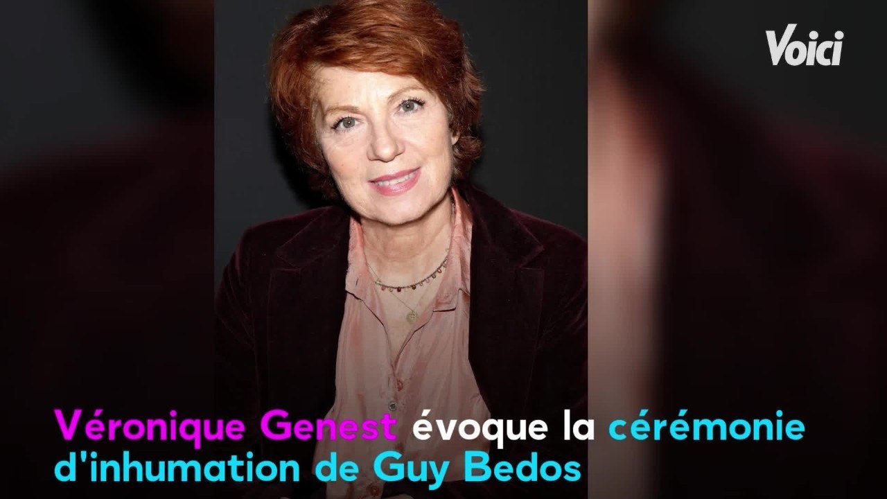 VOICI - Obsèques de Guy Bedos : Véronique Genest parle d'une cérémonie « émouvante et drôle "