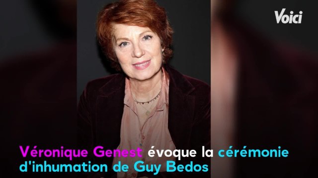 VOICI - Obsèques de Guy Bedos : Véronique Genest parle d'une cérémonie « émouvante et drôle