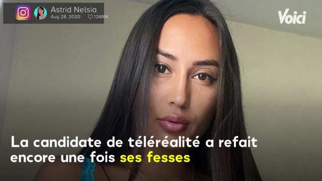 VOICI - PHOTO Astrid Nelsia a subi une opération des fesses : elle dévoile le résultat sur Instagram