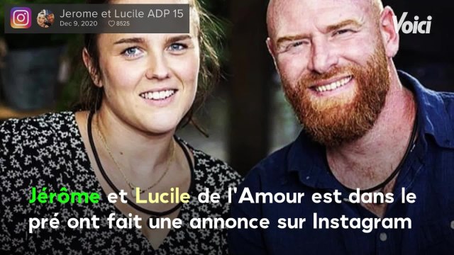 Voici - L'amour est dans le pré : Lucile et Jérôme font une grande annonce sur Instagram (1)