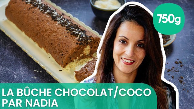 Recette de la bûche glacée au chocolat et coco - 750g