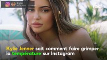 VOICI - Kylie Jenner ultra sexy dans un bikini couleur chocolat, elle enflamme la toile