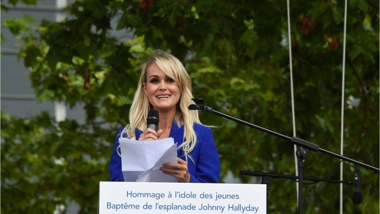 Voici - Laeticia Hallyday : son projet pour la tombe exhumée de Johnny Hallyday