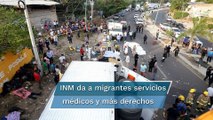 INM ofrece visas humanitarias a 27 migrantes accidentados que recibieron alta médica