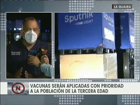 Venezuela recibe tercer cargamento de vacunas con más de 1 millón 500 mil dosis de Sputnik Light
