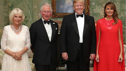 VOICI - Donald Trump en Angleterre : l’étrange dîner qu’il a servi au prince Charles et Camilla