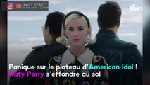 VOICI - Katy Perry s’effondre sur le plateau d’American Idol