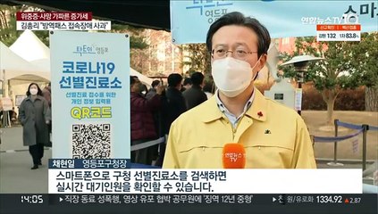 "2~3시간 대기는 기본"…북적이는 선별진료소