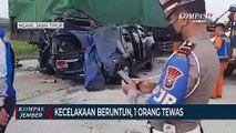 Kecelakaan Beruntun di Tol Ngawi, 1 Orang Tewas dan 2 Lainnya Terluka