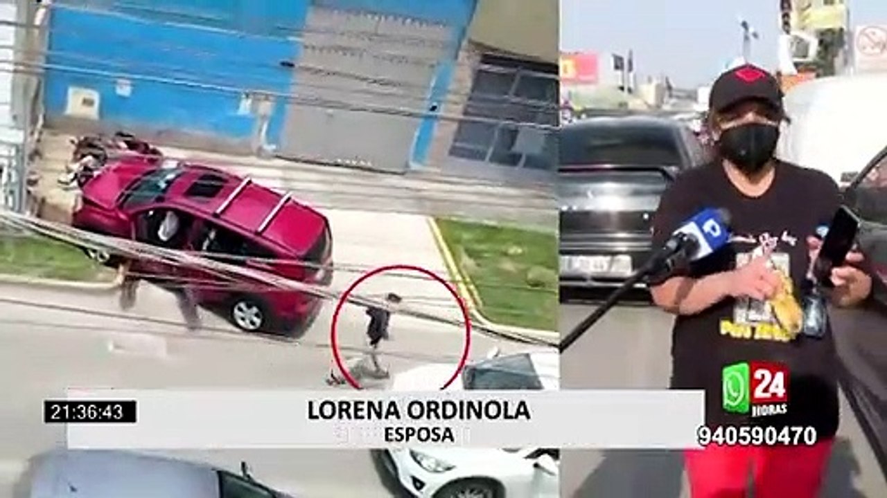 Ate: motorizado es atropellado por conductor de camioneta durante discusión