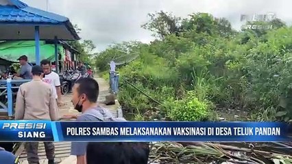 Polres Sambas Gelar Vaksinasi di Desa Teluk Pandan
