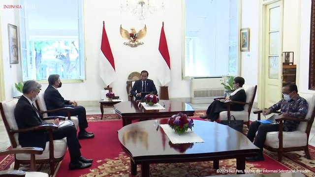 Presiden Joko Widodo Menerima Kunjungan Menlu AS dan Sekretaris Dewan Keamanan Rusia