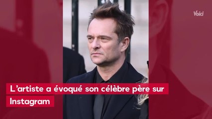 VOICI - Johnny mort il y a un an : le beau message d’amour de David Hallyday