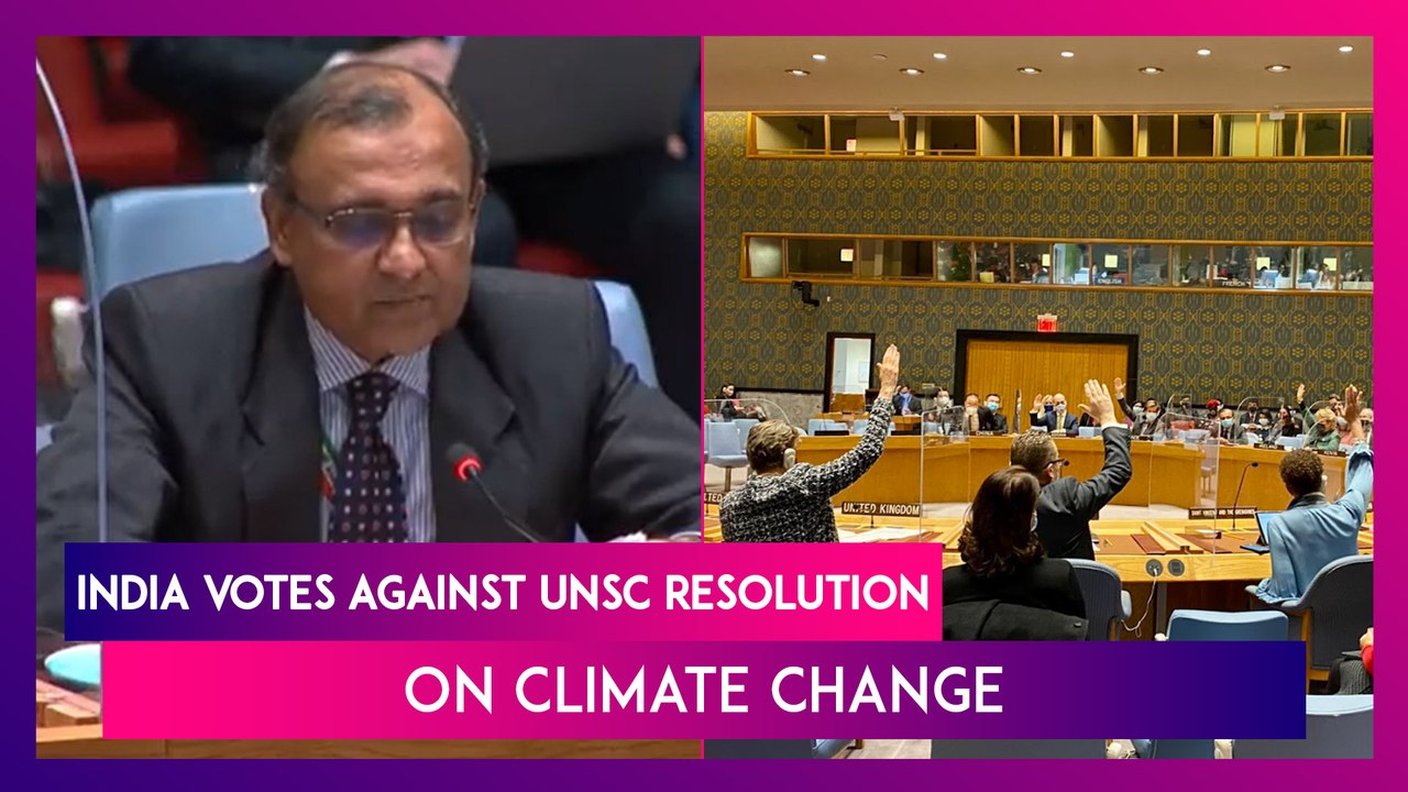 India Votes Against UNSC Resolution On Climate Change