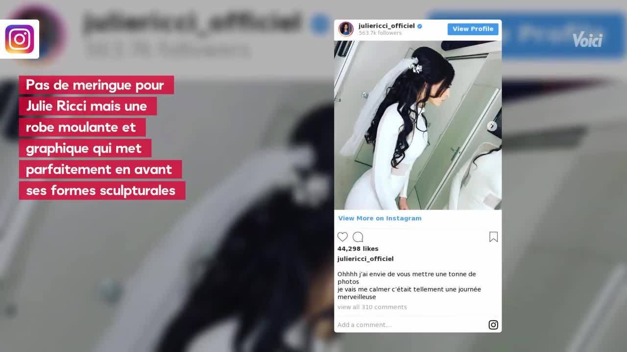 VIDEO - PHOTOS Julie Ricci s’est mariée, découvrez les photos du mariage