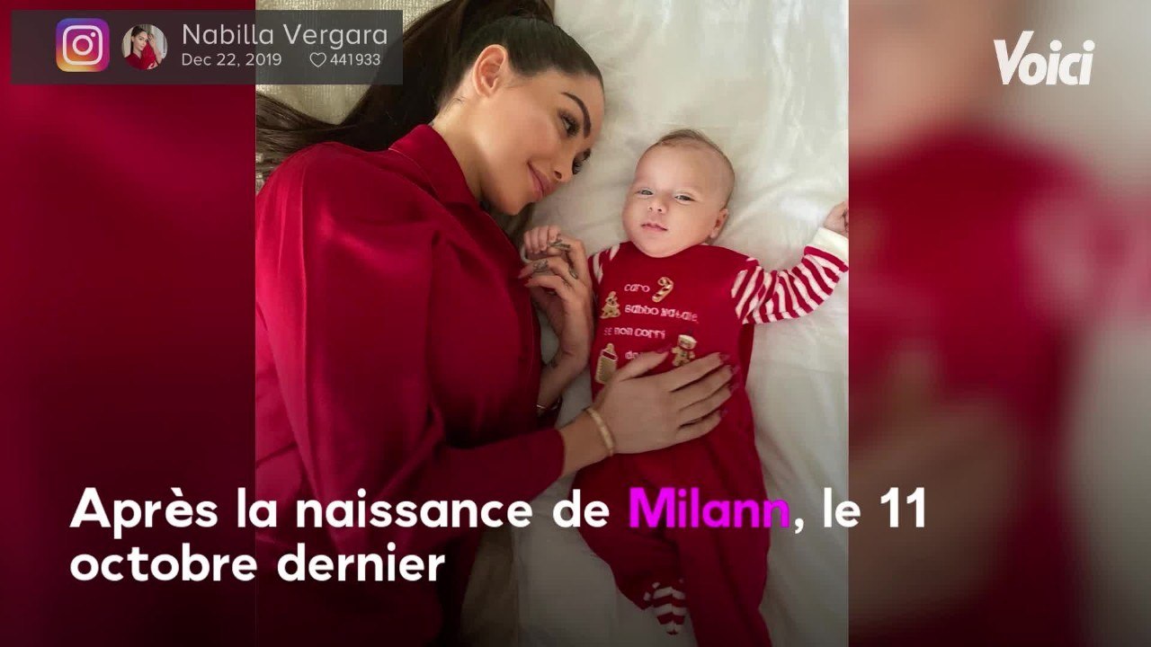 VOICI Nabilla radieuse pour un nouvel an en famille avec Thomas Vergara et leur petit Milann