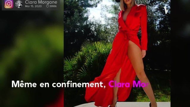VOICI - PHOTO Clara Morgane réchauffe ses abonnés confinés avec une partie inattendue de son physique