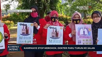 Kampanye Stop Merokok, Dokter Paru Turun ke Jalan