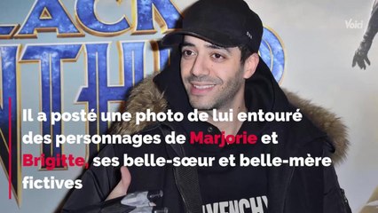 VOICI - PHOTO Tarek Boudali fait ses adieux en image à la série En Famille