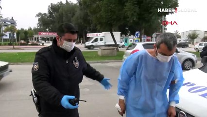 Adana'da bir kişi tedavi gördüğü hastaneden hasta önlüğüyle kaçtı