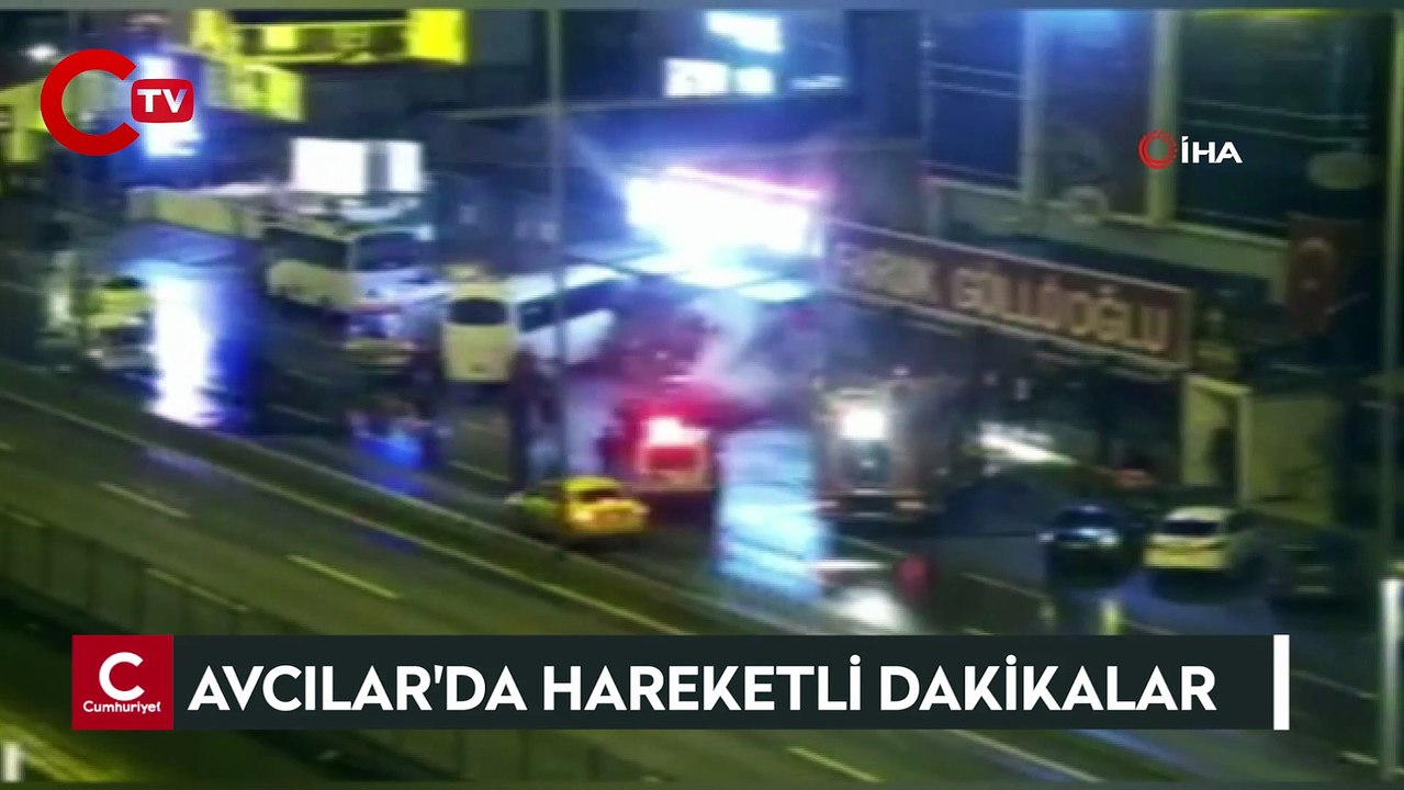 Avcılar'da 2 milyon liralık lüks otomobil alev alev yandı