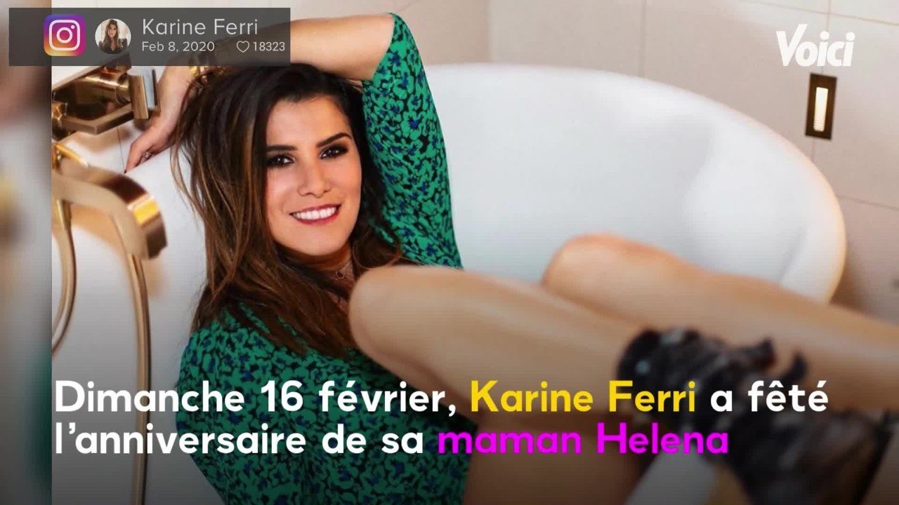 VOICI - Karine Ferri présente ses parents : sa maman est son portrait craché !