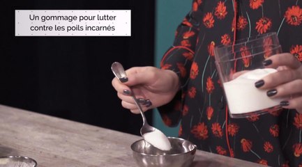 VIDEO LA MINUTE DIY : Comment fabriquer un gommage pour lutter contre les poils incarnés